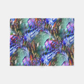 Kleurrijke fluctuatie van virtueel afbeelding over fleece deken (Voorkant (Horizontaal))