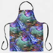 Kleurrijke fluctuatie van virtueel afbeelding over schort (Voorkant)