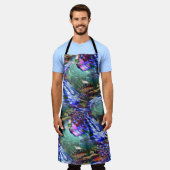 Kleurrijke fluctuatie van virtueel afbeelding over schort (Gedragen)