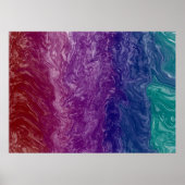 Kleurrijke Fluid Art Poster (Voorkant)