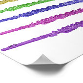 Kleurrijke fluiten regenboog poster (Hoek)
