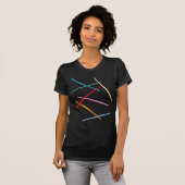 Kleurrijke Fluiten T-shirt (Voorkant volledig)