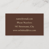 Kleurrijke fluorescerende Abstracte brutale kunst Visitekaartje (Achterkant)