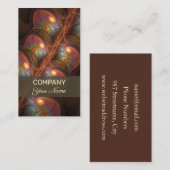 Kleurrijke fluorescerende Abstracte brutale kunst Visitekaartje (Voorkant / Achterkant)