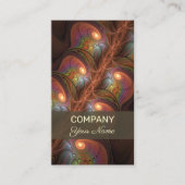 Kleurrijke fluorescerende Abstracte brutale kunst Visitekaartje (Voorkant)