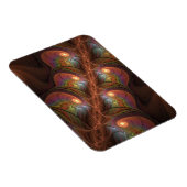 Kleurrijke fluorescerende abstracte moderne bruine magneet (Rechterzijde)