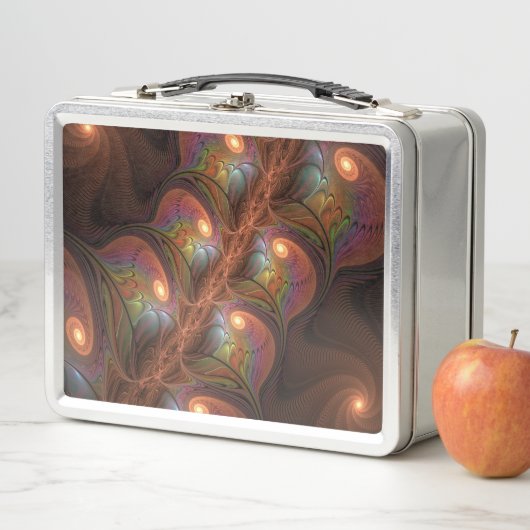 Kleurrijke Fluorescerende Abstracte Trippy Bruine (In situ)