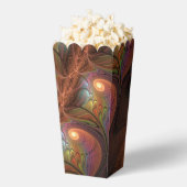 Kleurrijke Fluorescerende Abstracte Trippy Bruine Bedankdoosjes (Popped)