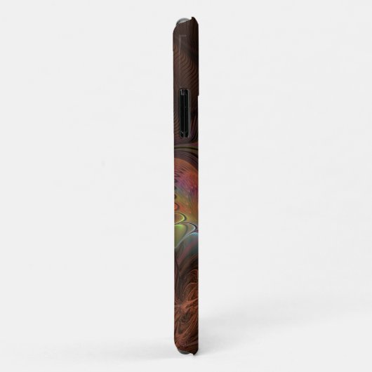 Kleurrijke Fluorescerende Abstracte Trippy Bruine Case-Mate iPhone Case (Achterkant/rechts)