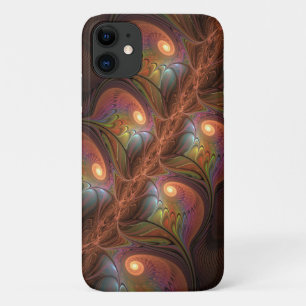 Kleurrijke Fluorescerende Abstracte Trippy Bruine Case-Mate iPhone Case