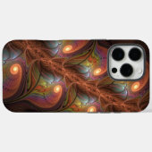 Kleurrijke Fluorescerende Abstracte Trippy Bruine  Case-Mate iPhone Case (Achterkant (horizontaal))