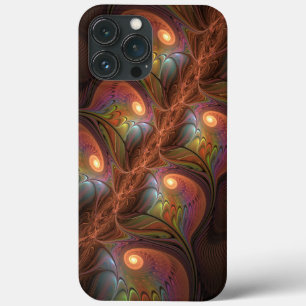 Kleurrijke Fluorescerende Abstracte Trippy Bruine Case-Mate iPhone Case