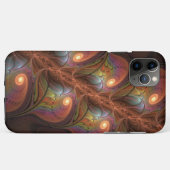 Kleurrijke Fluorescerende Abstracte Trippy Bruine  Case-Mate iPhone Case (Achterkant (horizontaal))