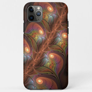 Kleurrijke Fluorescerende Abstracte Trippy Bruine Case-Mate iPhone Case