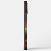 Kleurrijke Fluorescerende Abstracte Trippy Bruine Case-Mate iPhone Case (Achterkant / Rechts)