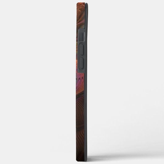 Kleurrijke Fluorescerende Abstracte Trippy Bruine Case-Mate iPhone Case (Achterkant / Links)