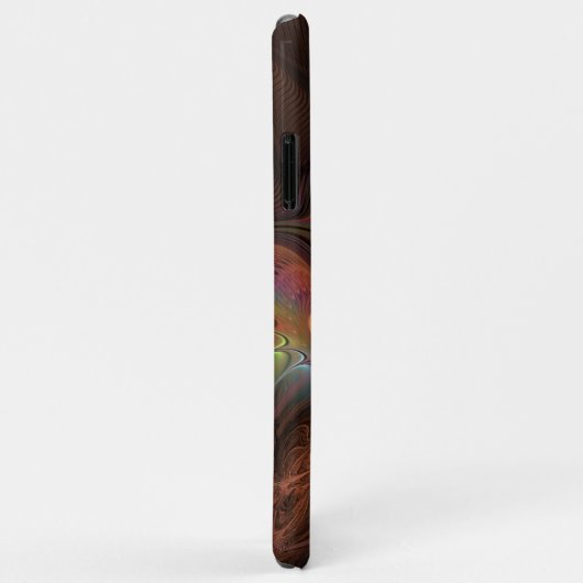 Kleurrijke Fluorescerende Abstracte Trippy Bruine  Case-Mate iPhone Case (Achterkant/rechts)