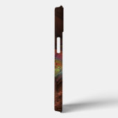 Kleurrijke Fluorescerende Abstracte Trippy Bruine Case-Mate iPhone Case (Achterkant / Rechts)