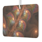 Kleurrijke Fluorescerende Abstracte Trippy Bruine  Luchtverfrisser (Links)