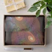 Kleurrijke fluorescerende abstracte trippy bruine tissuepapier (Geschenk)