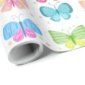 Kleurrijke Flutter Vrienden Cadeaupapier (Rol Hoek)
