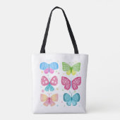 Kleurrijke Flutter-vrienden Tote Bag (Achterkant)