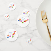 Kleurrijke Flying Birds Confetti - aangepaste teks (Groep)