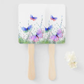 Kleurrijke Flying Butterflies Hand Fan Spring Joy Handwaaier (Voorkant en achterkant)