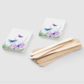 Kleurrijke Flying Butterflies Hand Fan Spring Joy Handwaaier (Niet-gemonteerd)