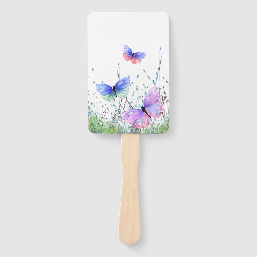 Kleurrijke Flying Butterflies Hand Fan Spring Joy Handwaaier (Voorkant)