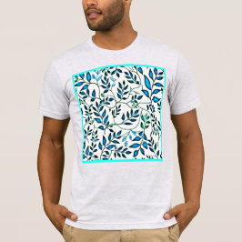 Kleurrijke Foliage Pattern Art T-shirt