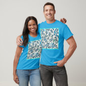 Kleurrijke Foliage Pattern Art T-shirt (Unisex)