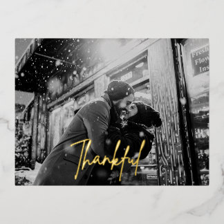 Kleurrijke Folie Foto Vakantie Ansichtkaart Folie Feestdagen Briefkaart