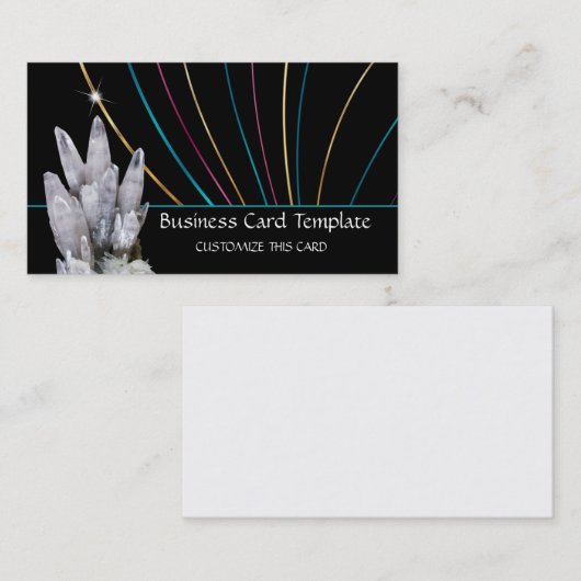 Kleurrijke Folie zoals Curven Stripes en kristalle Visitekaartje (Voorkant / Achterkant)