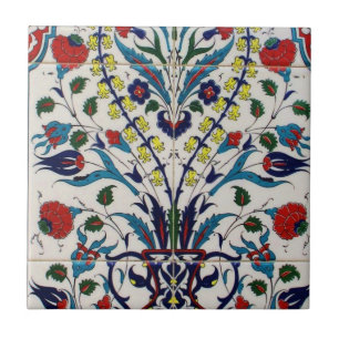 Kleurrijke Folk Art Fabric Tegeltje