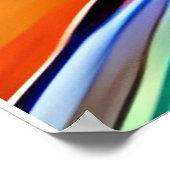 Kleurrijke Folk Art Style Whimsical Tree Poster (Hoek)