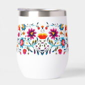 Kleurrijke Folk Bloem Tumbler (Rechts)