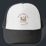 Kleurrijke Folk Chicken Family Boerderij Chicken Trucker Pet<br><div class="desc">Trucker hoed met een kip illustratie in het midden met een rustieke lettertype omcirkelen. Kijk in onze winkel voor meer overeenkomende objecten.</div>