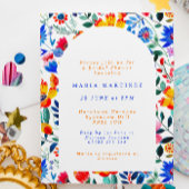 Kleurrijke Folk Floral Fiesta Vrijgezellenfeest Kaart