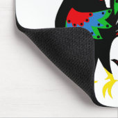 Kleurrijke folk Rooster/horsmakreel/vogel Muismat (Hoek)