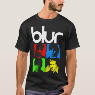 Kleurrijke Folkband Met Witte Typografie T-shirt