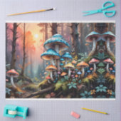 Kleurrijke Forest Mushroom Art II Tissuepapier (Craft)