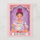 Kleurrijke Fortune Teller Tarot geïllustreerde ver Briefkaart (Voorkant)