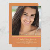 Kleurrijke foto-aankondiging van diploma-uitreikin aankondiging (Voorkant / Achterkant)