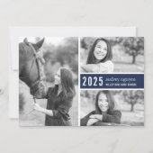 Kleurrijke foto afstudeerfeest uitnodiging | Marin (Voorkant)