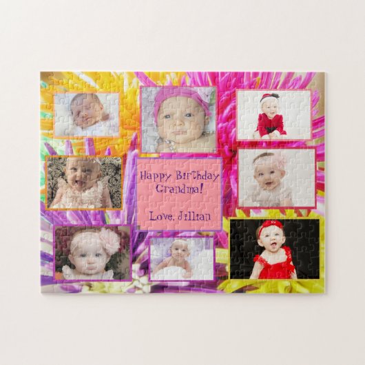 Kleurrijke foto collage puzzel (Horizontaal)