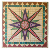 Kleurrijke foto Mexicaanse stijl mozaïek Tegeltje (Voorkant)