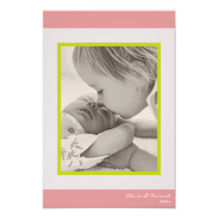 Kleurrijke fotodecoratie muurkunst kinder foto afdruk