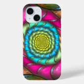 Kleurrijke Fractal Abstracte Spiraal Case-Mate iPhone Case (Achterkant)