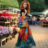 Kleurrijke Fractal Art Canvas tas Solar Drift